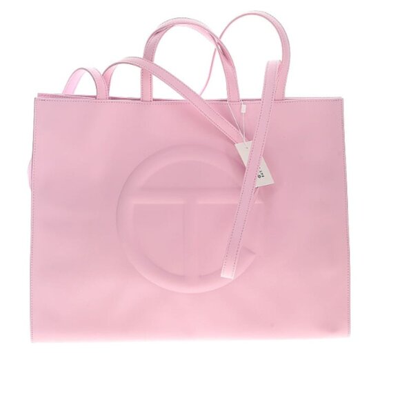 Telfar Large Bubblegum Pink Shopping Bag - Tote (Vegan Leather) - Picture 1 of 9